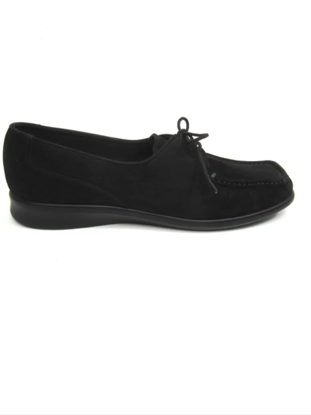 SAS Size 10.5 M Medium 10.5M Petra Charcoal Black Lace Up Nubuck Oxford Loafer